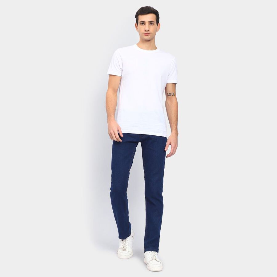 Men's Slim Fit Jeans, Dark Blue, large image number null